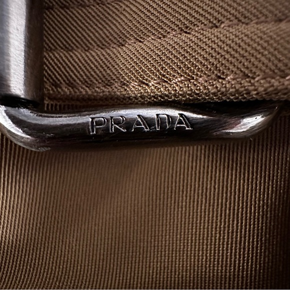 Prada Double Belt Trousers - Vintage, Authentic - Beige Size eu 38 - Picture 7 of 15